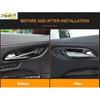 Carbon Fiber Look Inner Door Handle Bowl Cover Trim For Cadillac XT4 2018 -