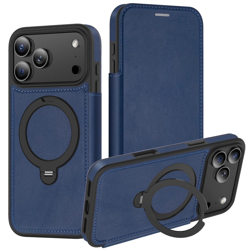 Wireless Charging Flip Phone Case For iPhone 18 17 16 15 14 13 12 Pro Max For Magsafe Leather Case Cards Slots Kickstand Cover