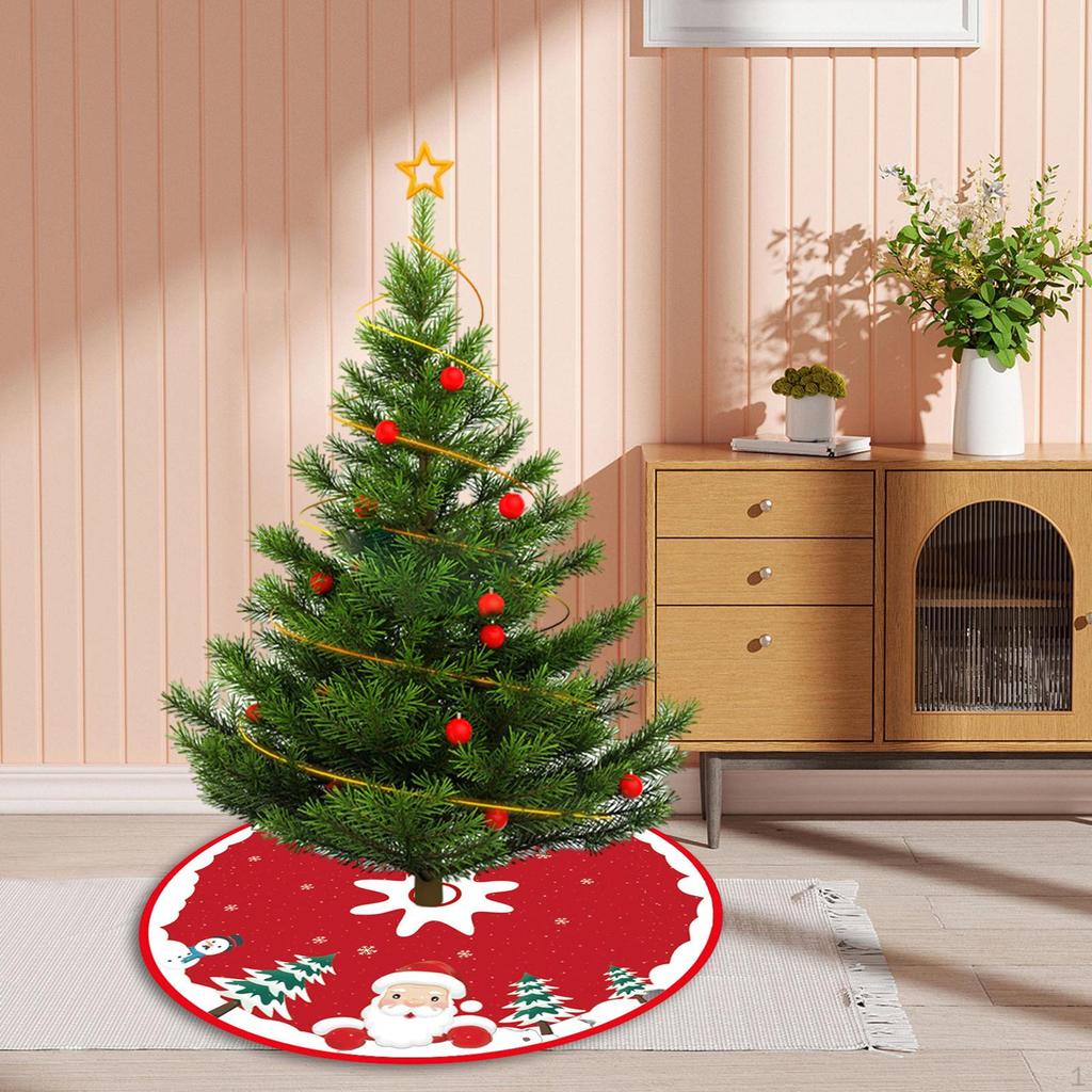 90cm Christmas Tree Skirt Base Cover for Indoor And Outdoor Use