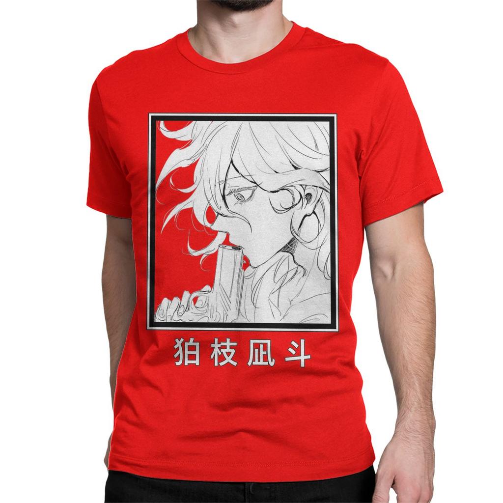 Nagito Komaeda Gun Manga TShirts for Men Women Danganronpa Awesome Cotton Tee Shirt Crewneck Short Sleeve T Shirts Clothes