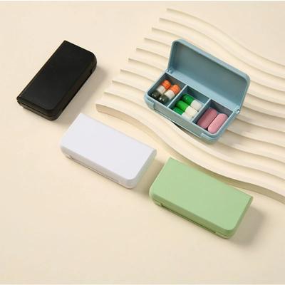 3 Fächer Mini Pillendose Tragbare Reise Pillendose - Tages Tabletten Aufbewahrungsbehälter Kunststoff Medizinhalter Organizer