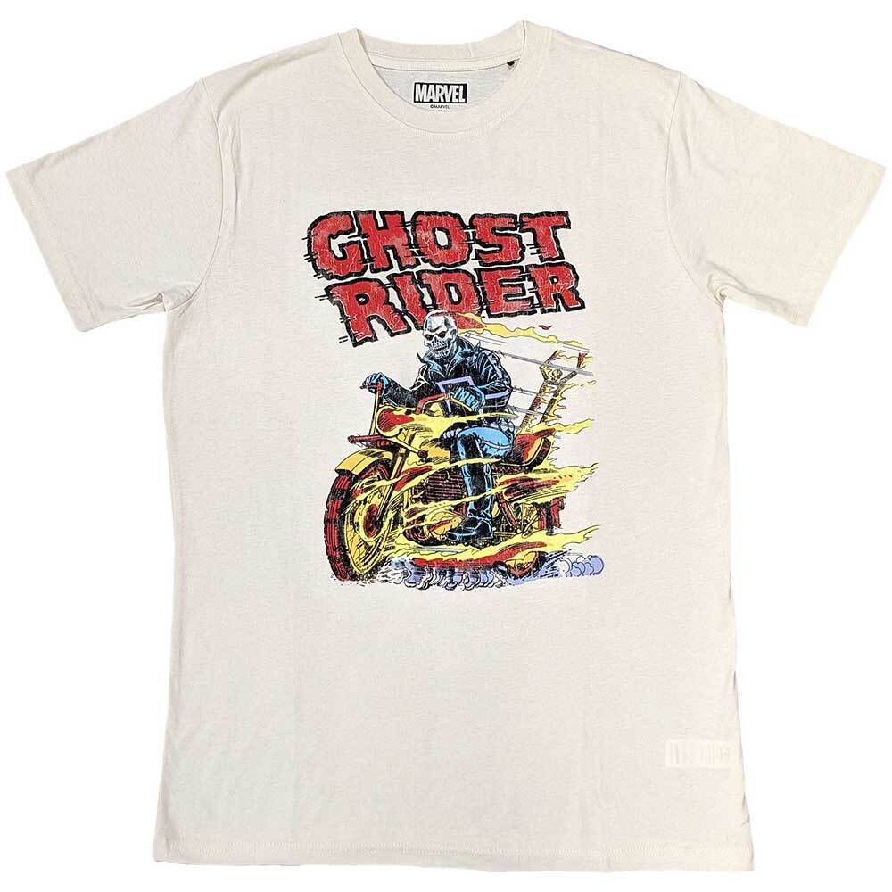 Marvel Comics Unisex T-Shirt: Ghost Rider Bike (Medium) S