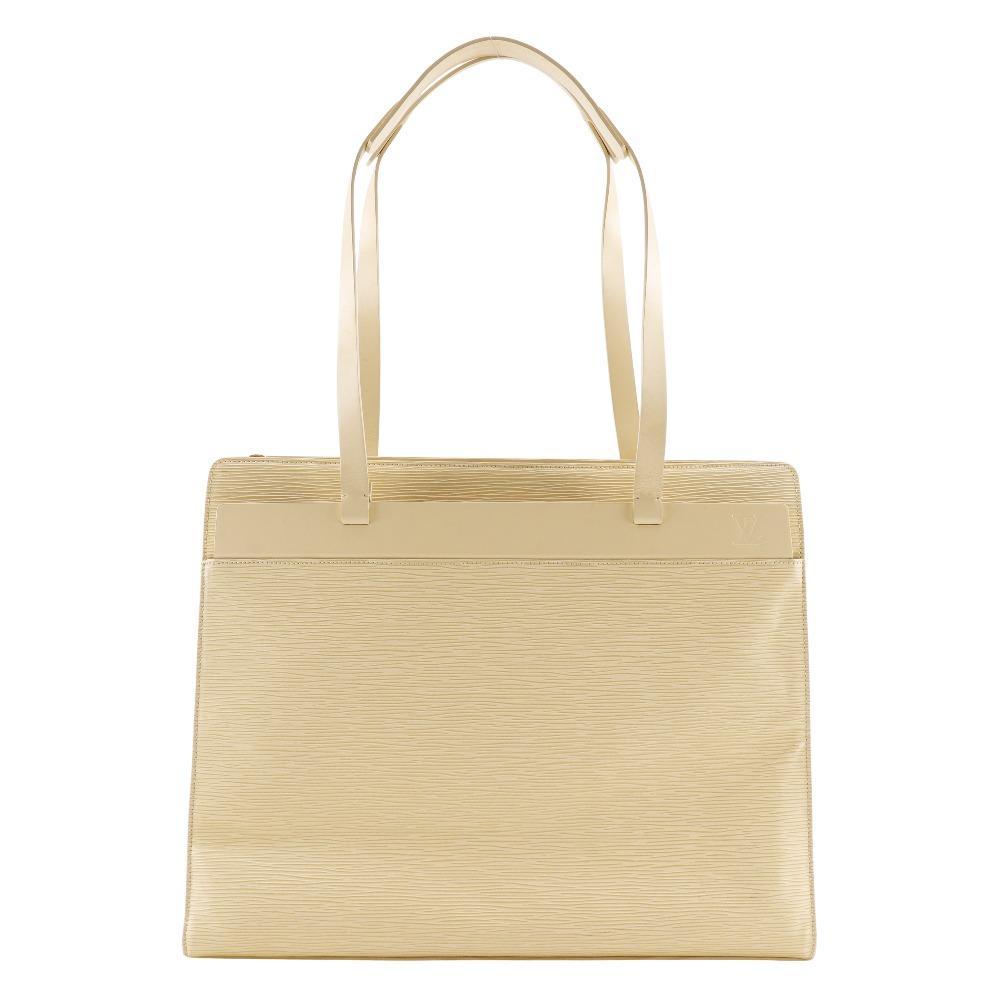 LOUIS VUITTON Croisette PM Tote Bag M5249A Vanilla cream Epi Leather Women Used