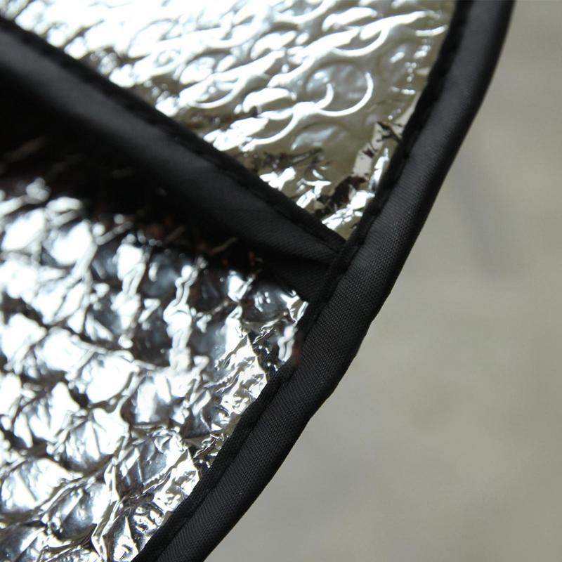 Car Steering Wheel Sun Shade Double Thick Sun Protection Foldable Anti-uv Sunscreen Car Supplies Car Steering Wheel Cover Silver