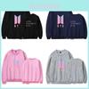 BTS-Sweatshirt mit Printmuster und Fleecefutter für jugendliche Fans