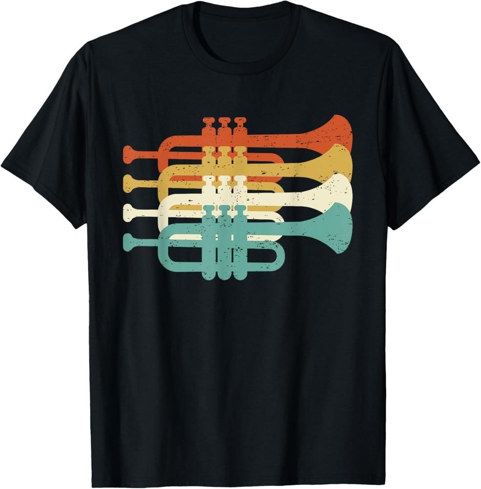 Vintage Marching Band Trumpet Player Retro Design Trumpeter T-Shirt Unisex T-Shirt L