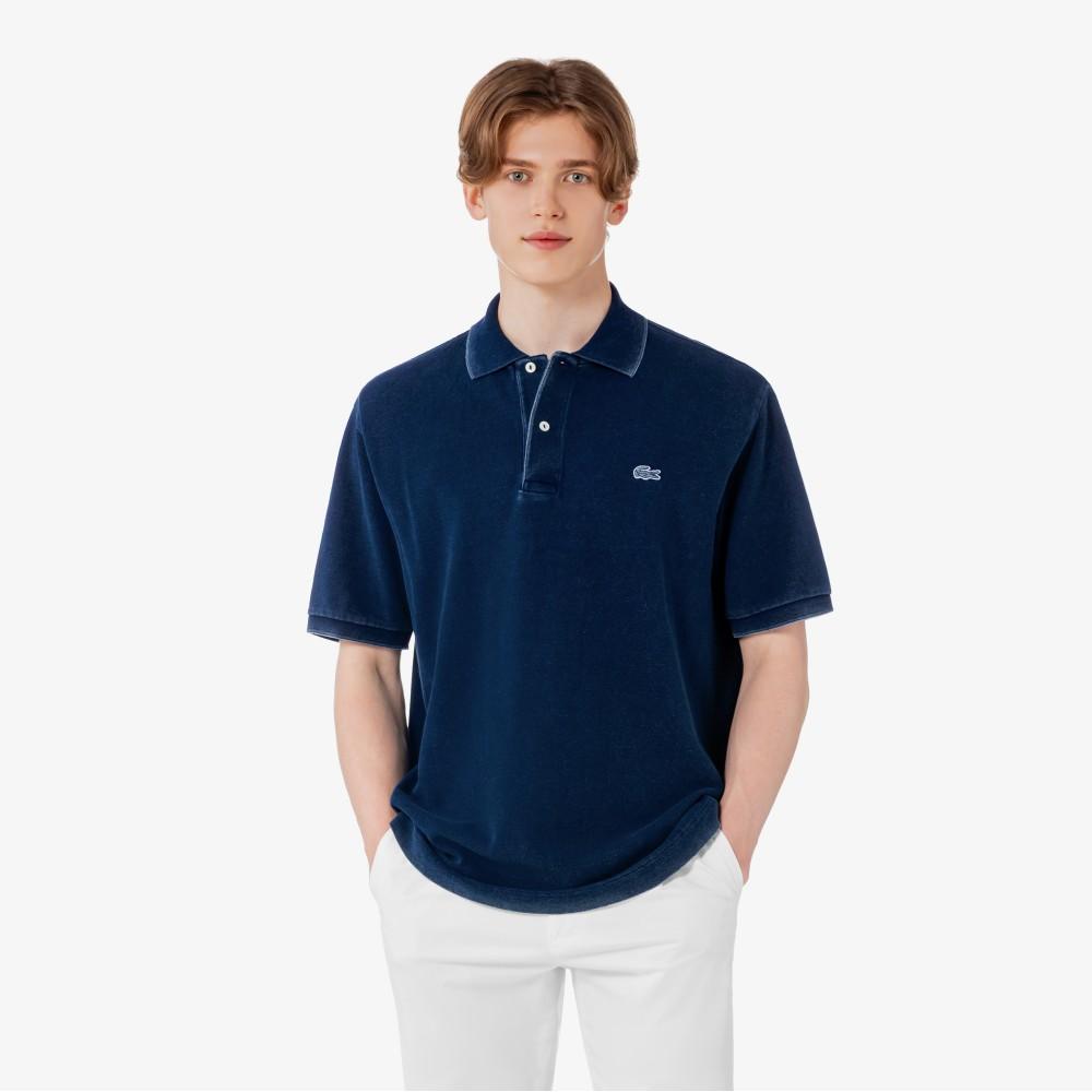 [Lacoste] Мужская синяя короткорукавная рубашка-поло PH9428-56G2GF 2