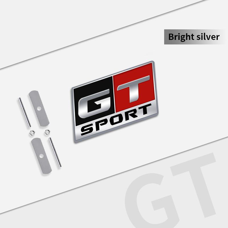 Auto Metal GT SPORT Grille Logo Car Styling 3D Badge Decals Trunk Sticker For Seat Cupra Abarth Mazda Jeep Ford Toyota Honda ALQ1