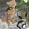 Adjustable Headband Pet Headphone Foldable Cosplay Props Mini Pet Headphone Photo Shoot Supplies Portable Costume Accessories