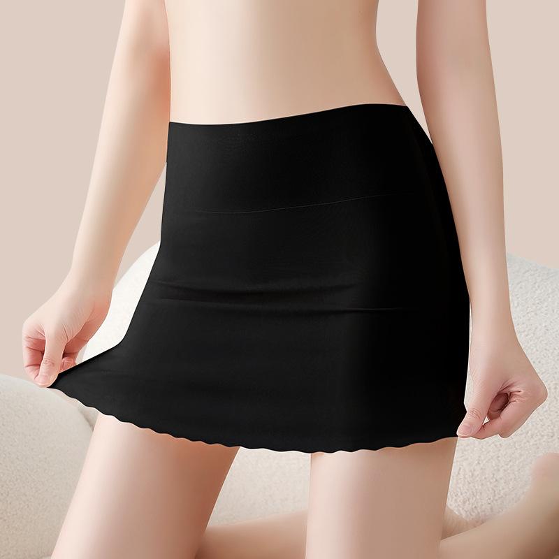 Damen Sommer Dünn Hohe Taille Bauch Spurlos Anti Rausgehen Leicht Nicht Rollen Der Rand Des Bodens Sicherheit Unterwäsche