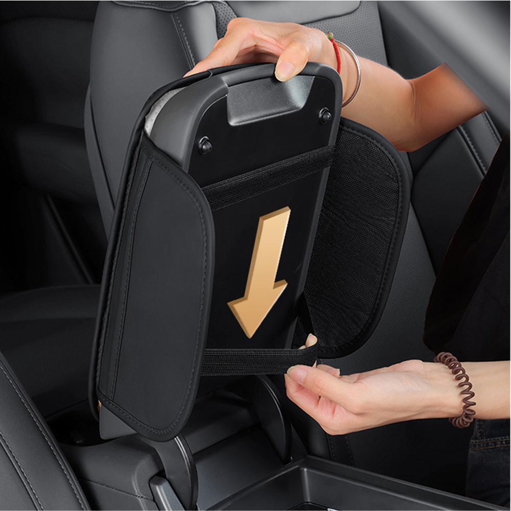 PU Leather Car Armrest Mat Accessories Center Console Protector Cover Cushion For Mercedes Benz AMG W124 W202 W203 W204 W210