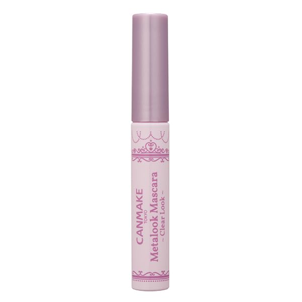 Canmake Metal Look Mascara C01 Clear Metal creates clumpy mascara top ~Clear Look~ - comb, lashes, base, coat, curl-holding.