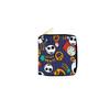 Nightmare Before Christmas PU Wallet Student Men's Short Coin Purse ID Card Holder Multi-Slot Jack Skellington Print Black  6pcs