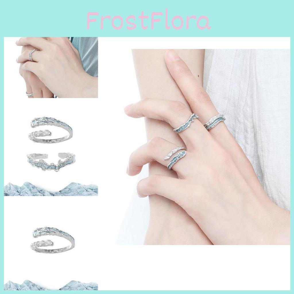 Chic Korean Dongdaemun Geometric Design Couples Ring Elegant Copper Fashion Accessory 2022