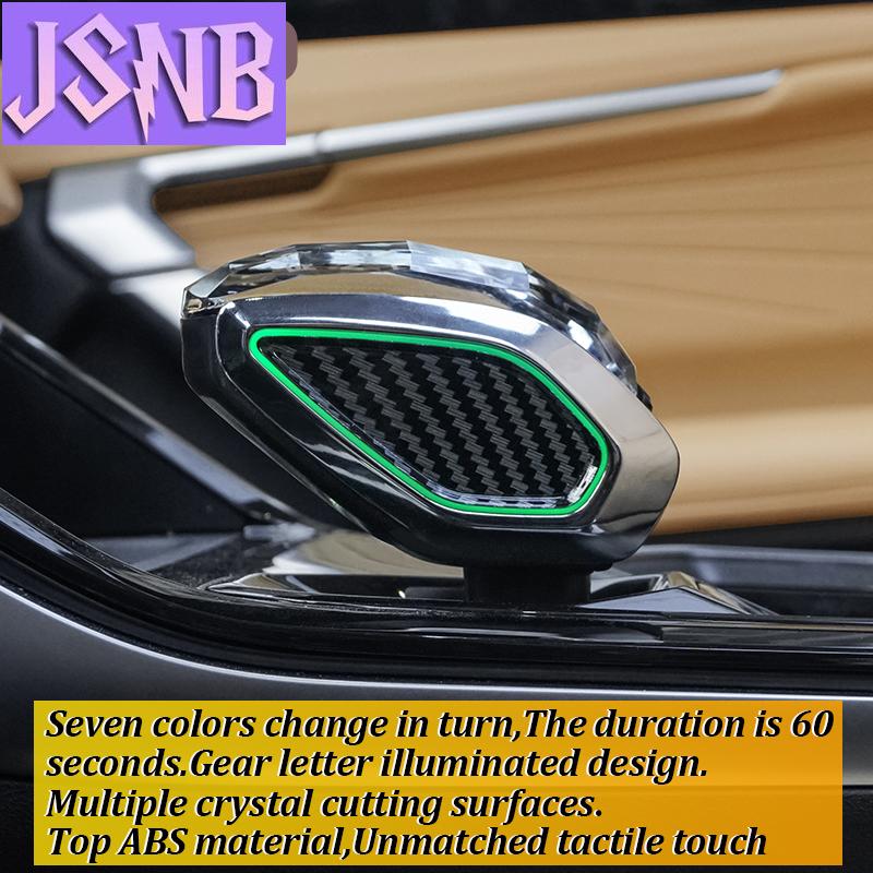 New LINNUNU Crystal Gear Shift Knob Lever Stick Handle fitfor Geely Boyue L Atlas II LED colorful Illuminated Gear Knobs Accesso