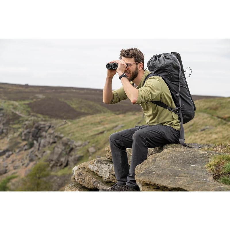 Nikon PROSTAFF P7 10x30 Binoculars, 10x magnification, 30mm aperture, for bird watching, concerts, sports, and travel, Charcoal Gray