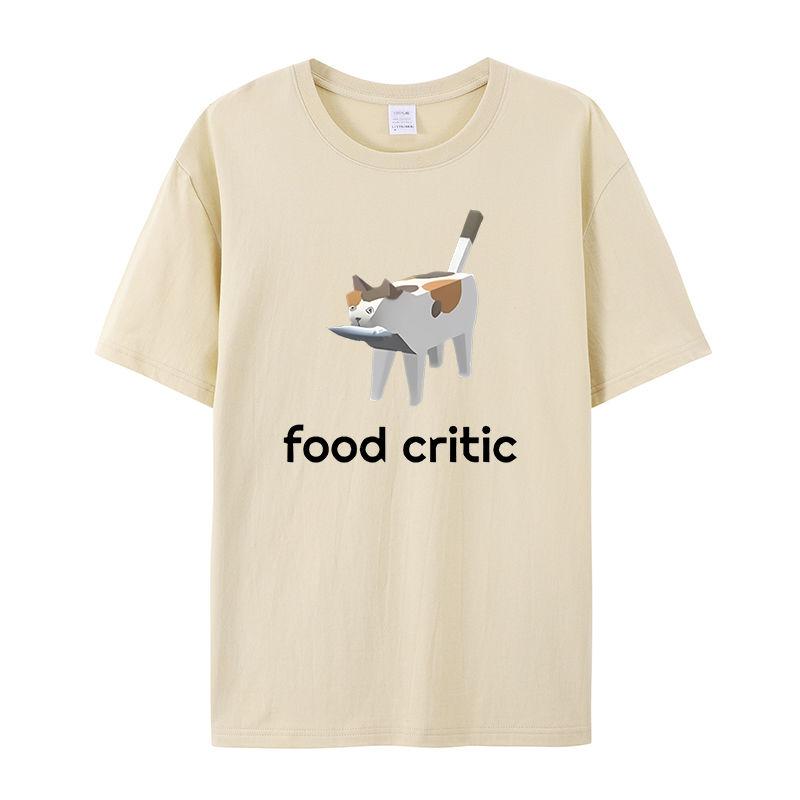 

Fun Cat Printed Men s T-Shirt Summer Vintage Kawaii Men s and Women s Surfing Beach T-Shirt Unisex Breathable Casual Top 4XL