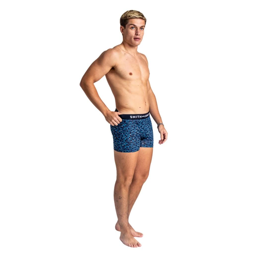Smith & Jones Mens Zyden Assorted Designs Boxer Shorts (Pack of 7)