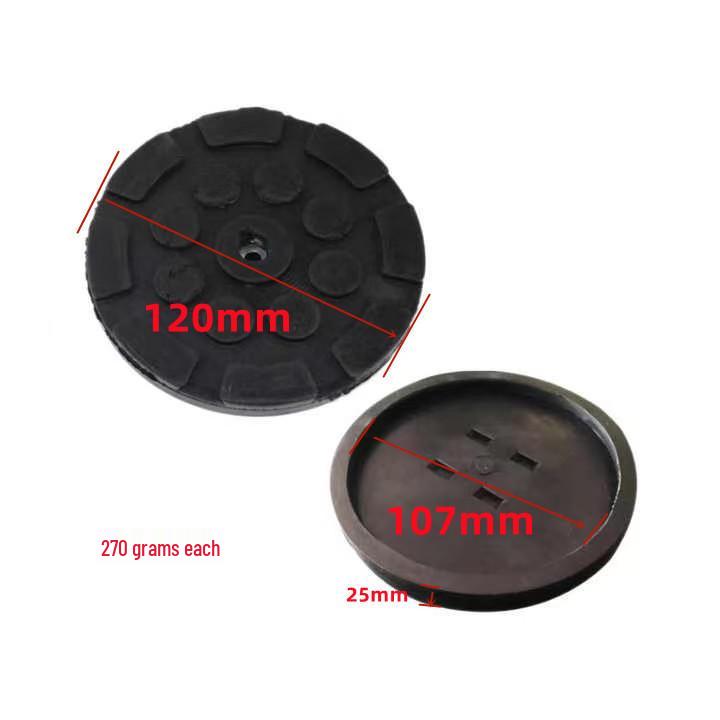 One-Hole Lift Jack Rubber Pad for Extended Tray Height and Stable Support