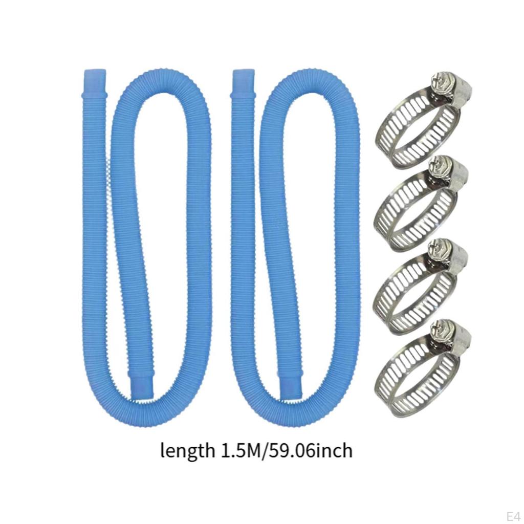 2 Pack Pool Pump Hoses 59 Inch for Above Ground Pools Connection Parts