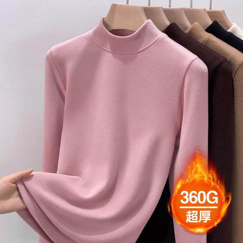 

Женская осенне-зимняя базовая рубашка из двухстороннего бархата с полуворотником и утолщенного немецкого бархата с новым бархатным термобельем S (recommended 80-47.5 kg)