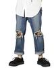 Unrelaxing Distressed Weit Denim Größe UR-403, S, Blau, UR-403_BL01S001