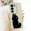 For Vivo V29 V29Pro Cute Cat Flower Cartoon Phone Case For Vivo V 29 V29 Pro V2250 V2251 Shockproof Soft Silicone Covers Bumpers