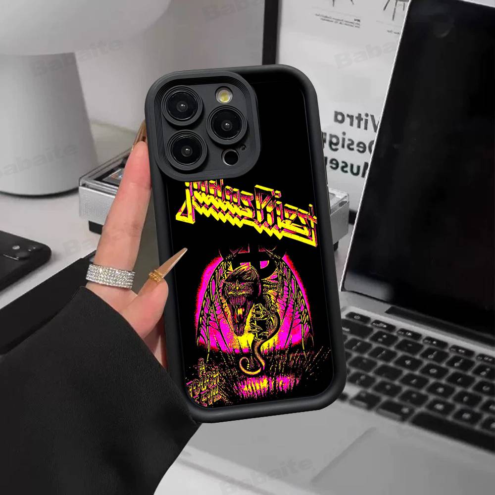 Band J-Judas P-Priest Handyhülle Für IPhone 17 16 15 14 13 12 11 Air Plus Pro Max Weiche Rückabdeckung