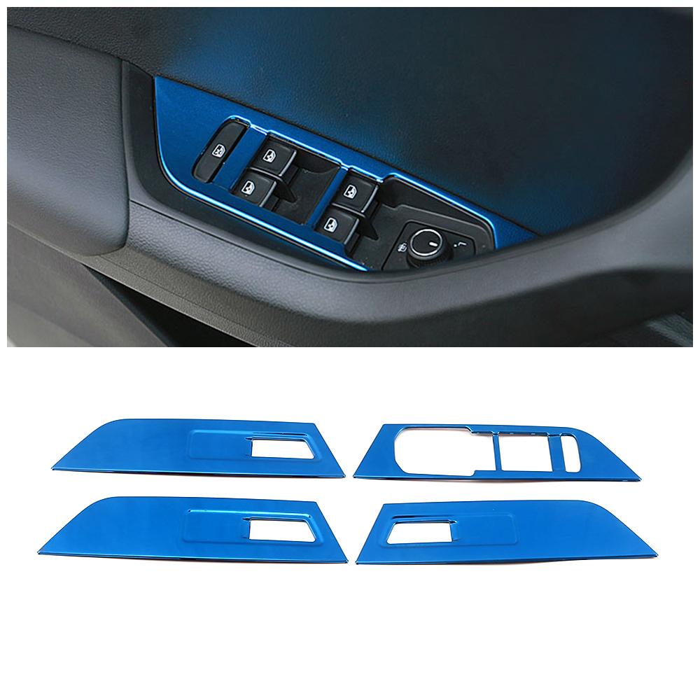 For Skoda Karoq 2017- Car Interior Central Console Part Refit Trim Stainless Steel Accessories Decoration Modify