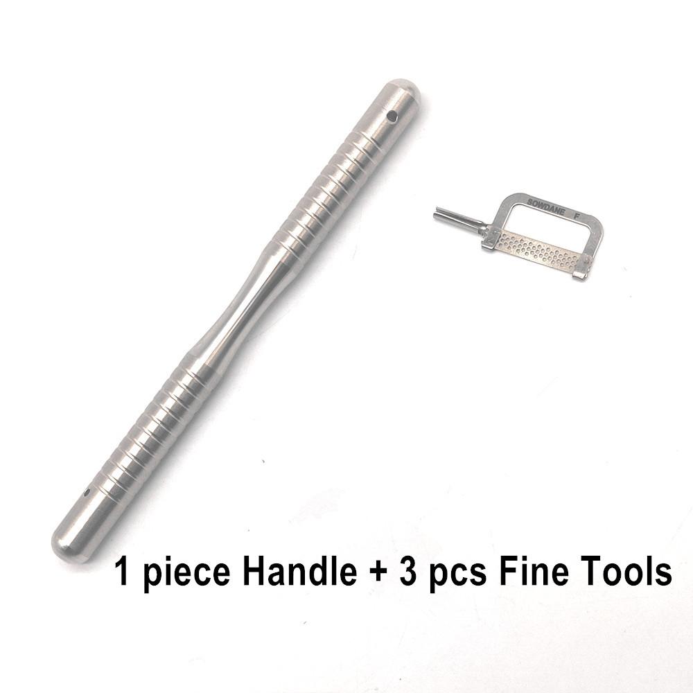 Bandes automatiques de réduction d'émail interproximale dentaire, poignée à Double face, Surface de ponçage en diamant avec trou