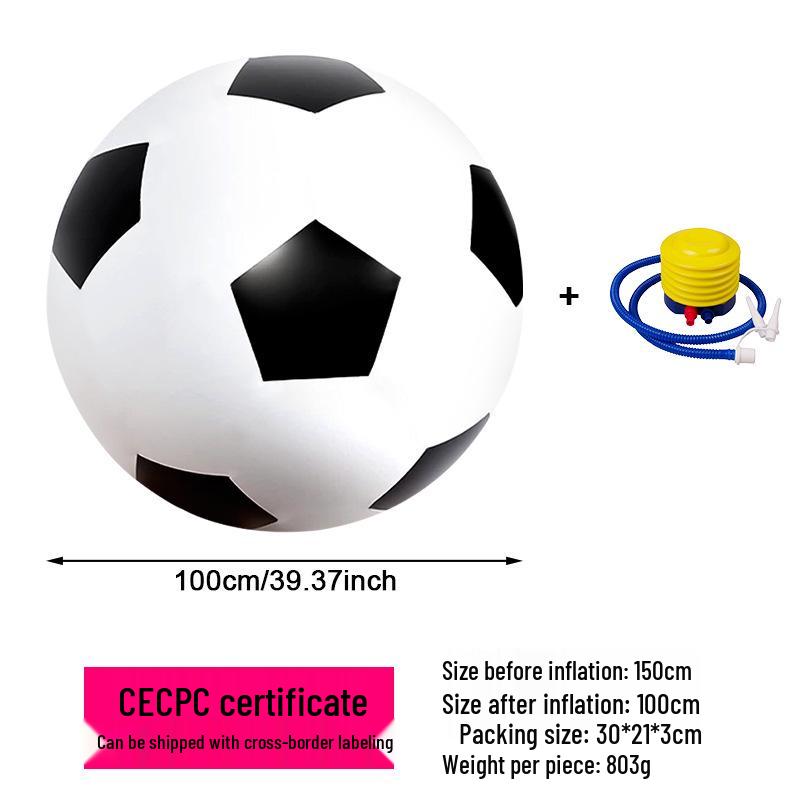 Parent-Child Giant Inflatable PVC Beach Ball - Thick, Colorful Three-Tone Design for Outdoor Fun
