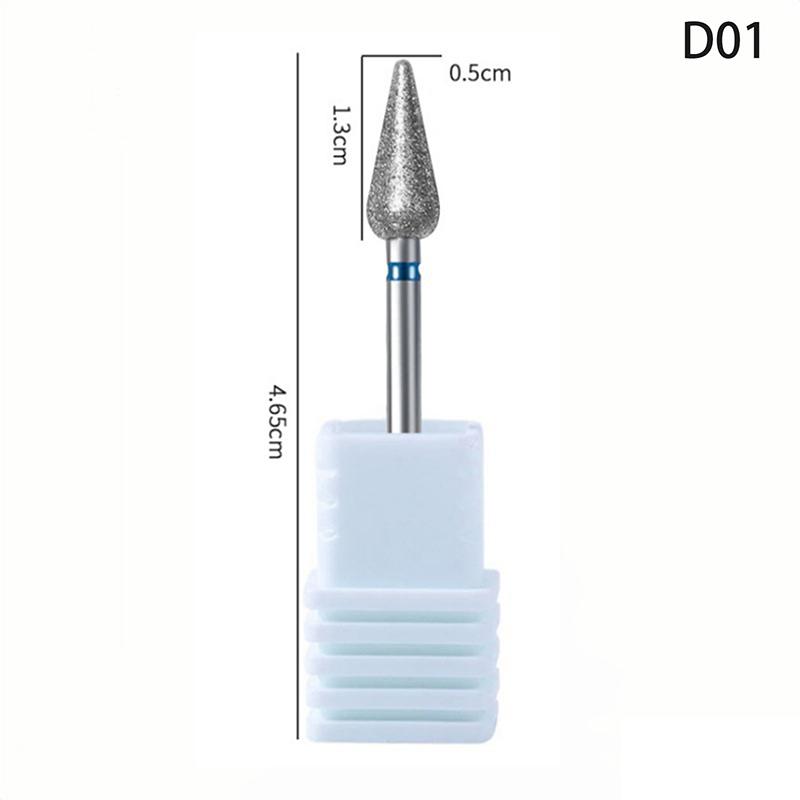Diamond Nail Drill Bit Mill Cutter All For Manicure Machine Bit Tools Accessories Cuticle Clean For Removing Nail Gel