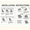 9PCS PU Leather Car Seat Cover Full Set Car Seat Cushion Universal Seat Protector  Easy Fit