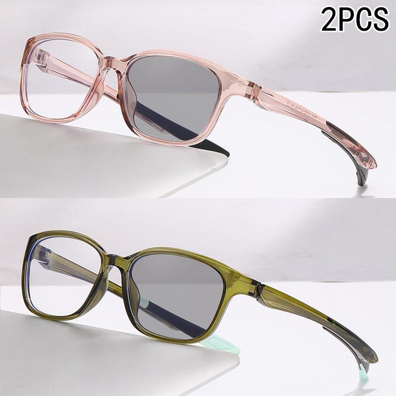 2PCS Automatic Zoom Intelligent Adjustment Reading Glasses Hd Blue Light Tr Ultra-light Reading Glasses 81299 2