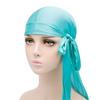 Unisex Adult Satin Long Tail Doo Rag Durag Bandanas Cap Pirate Hat Turban Men Hip Hop Headband Biker Headwrap Women Headwear