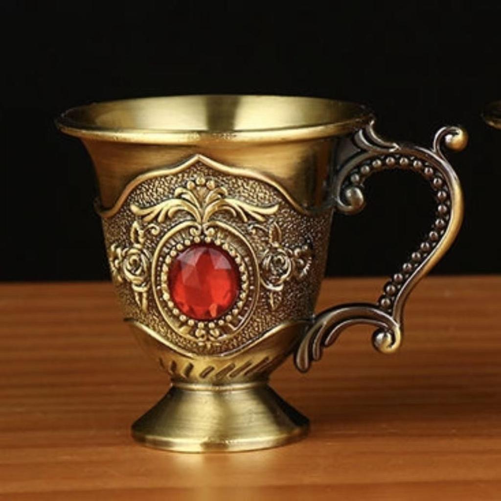 Tasse en métal, Tasse à thé maison, Tasse à anse rétro créative