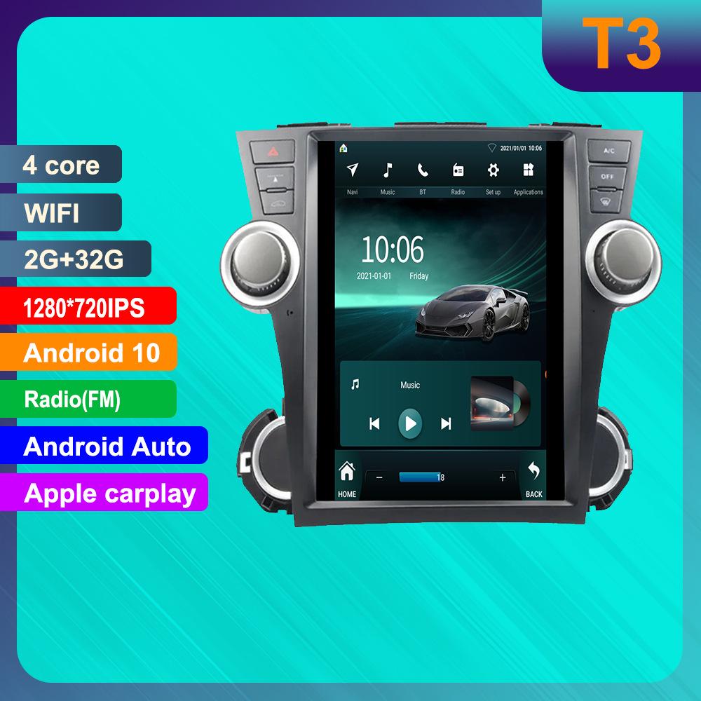 Toyota Highlander Android HD Smart GPS Navigation System with Reversing Camera & CarPlay Compatibility