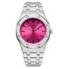 Mens Luminous Waterproof Watch Octagonal Analog Quartz Wrist Watch with Date Display