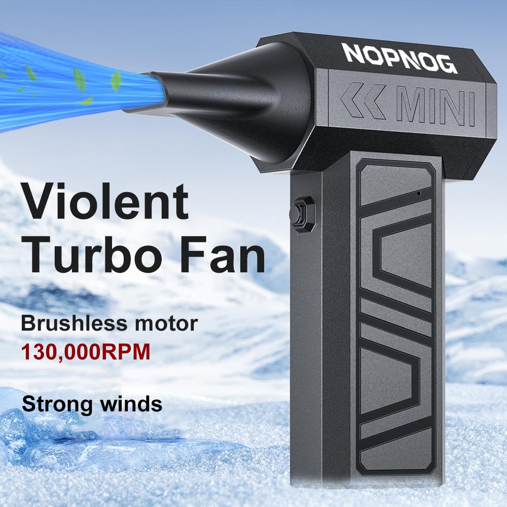 Portable Car Accessories Blowing Snow 5 Outlet Nozzles 130000RPM Car Fan Electric Air Duster Cleaning Blower Tool Type-C Charging Turbo Jet Fan
