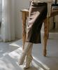 Meibeoyu Novelle Stitch Skirt _ Brown