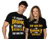 Custom add your name Couple tee shirts drinking party wife girlfriend husband tee valentine's day anniversary Men's Women's Tee Shirt