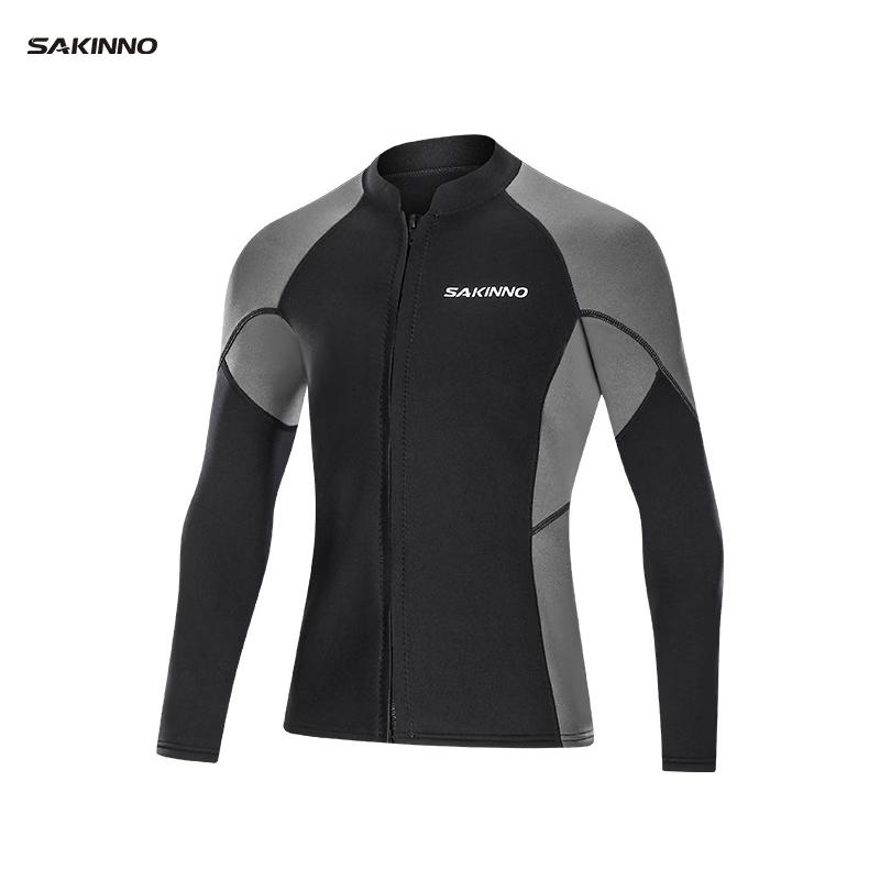 SAKINNO Men s Long-Sleeve Diving Wetsuit Top M