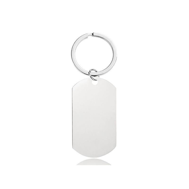 Stainless Steel Laser Engraved Festival Gift Keychain