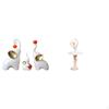 Graceful Elephant Family Ballet Sculptures Resin Animal Figurines Artistic Desktop Decorations for