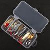 10pcs/lot Gold and Silver Spoons Bait Metal Fishing Sequin Lures for Trout / Panfish / Bass with Box