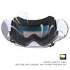 Dual Layer Anti Fog Protective Goggles with Magnet Lock for Skiing Sport TPU Frame