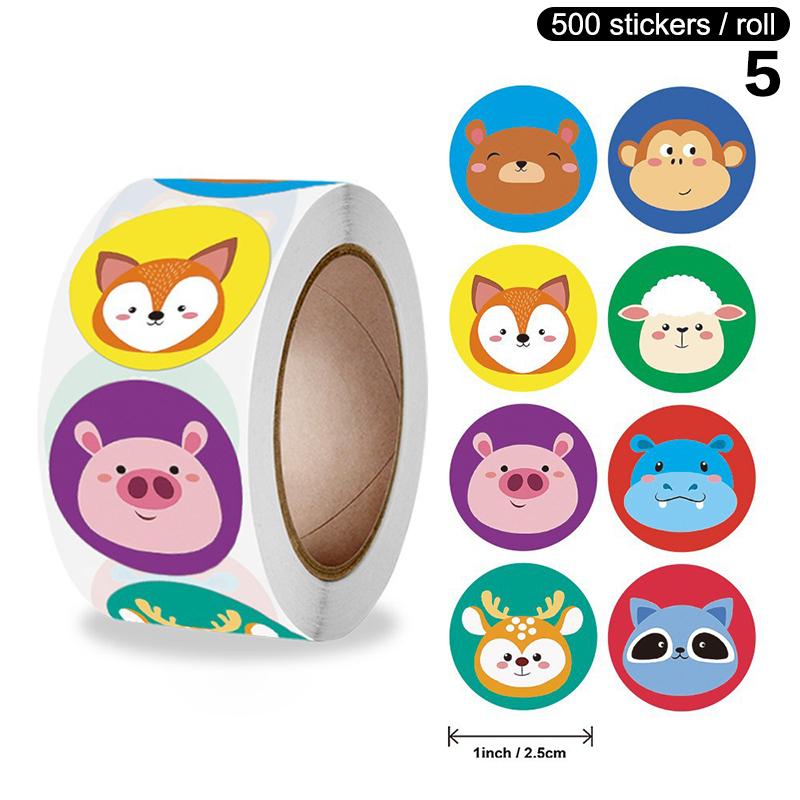

500 шт. мультяшные круглые наклейки для упаковки рисовых шариков, наклейки для сумок с водорослями нори, инструменты для форм для приготовления суши, аксессуары для бэнто