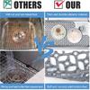 JUSTOGO Silicone Sink Mat, Left & Right Drain Sink Protectors for Kitchen, Non-slip Heat Resistant Grid Kitchen Accessory (28.2''x 14.2'')