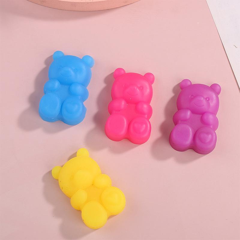 Creative jelly cartoon bear decompression pinch music small animal dumplings vent decompression trick toy