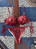 2024 European & American Sexy Push-Up Split Swimsuit with Steel Underwire & Metal Hard Cup - Bikini 1578G